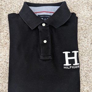Tommy Hilfiger Men's Custom Fit Polo - Color Black - Size L